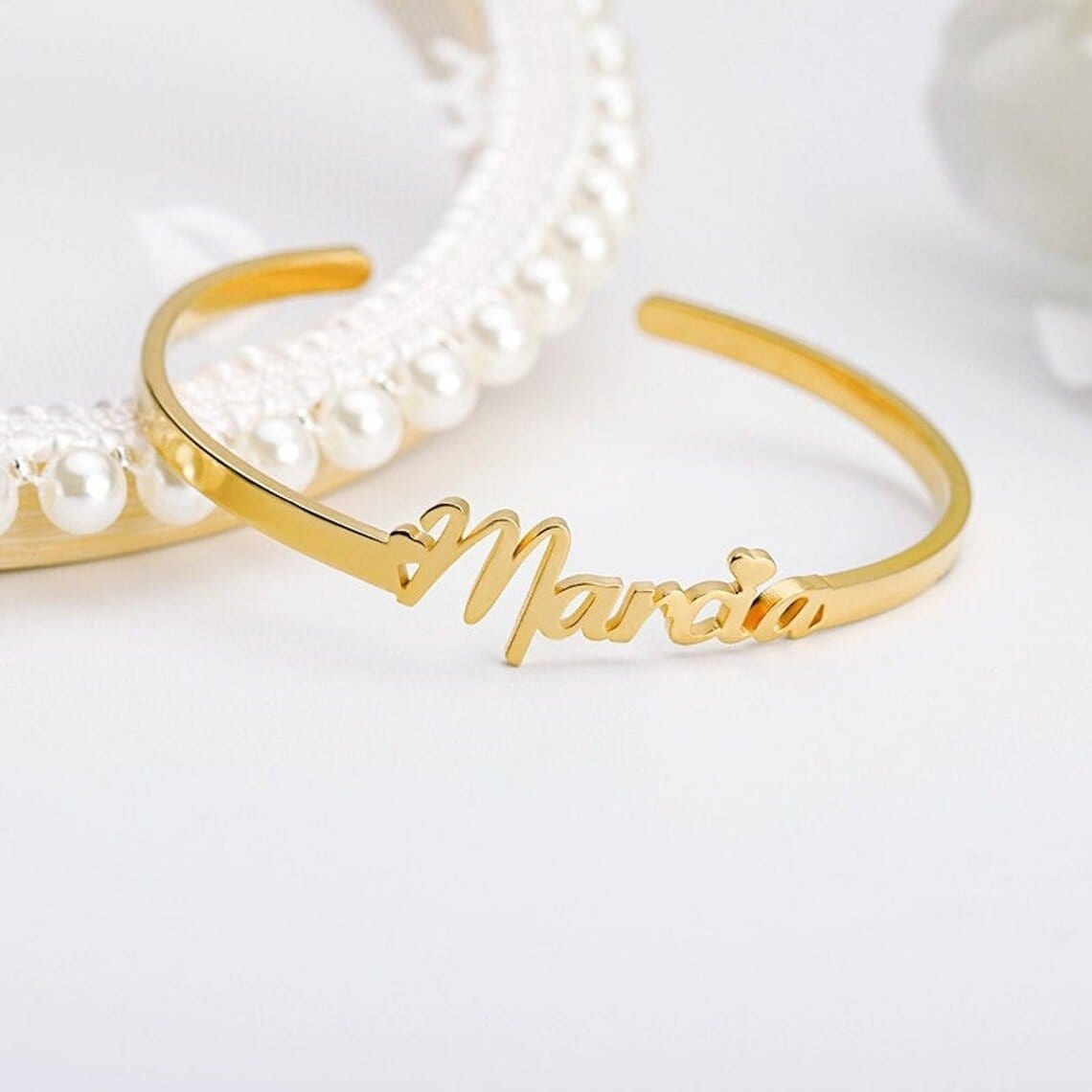 Antique Accessories PERSONALIZED SINGLE NAME BANGLE