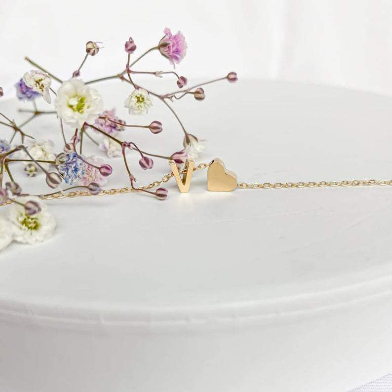 AntiqueAccesories Customize Initial Necklace