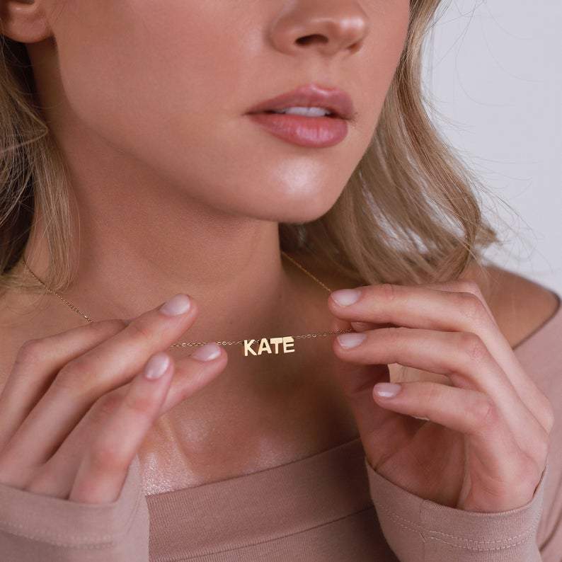 AntiqueAccesories Customize Initial Necklace