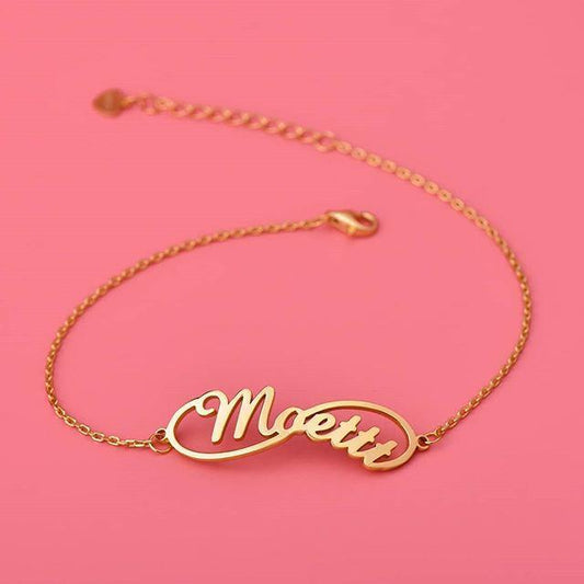 AntiqueAccesories Infinity Personalized Name Bracelets