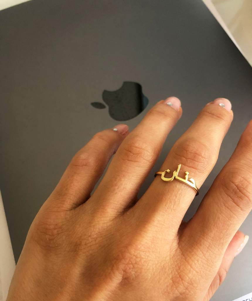 AntiqueAccesories Letter Name Rings