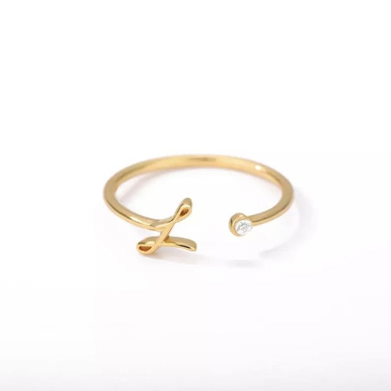 AntiqueAccesories Letter Rings - (A-Z)