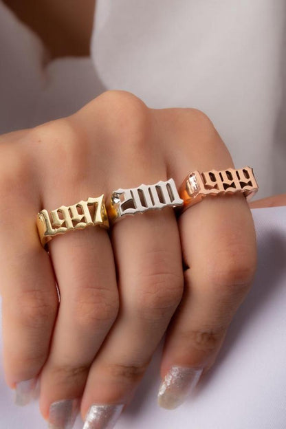 Baebie Gothic Date Ring