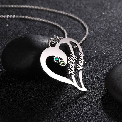 Baebie Personalized Couple Name Necklace