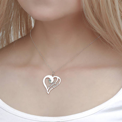 Baebie Personalized Couple Name Necklace