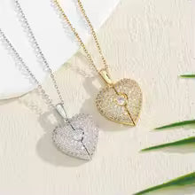 Beautiful Engraved Name Angel Wing Heart Necklace