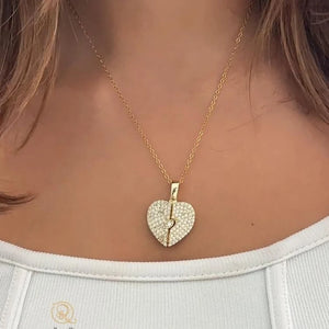 Beautiful Engraved Name Angel Wing Heart Necklace
