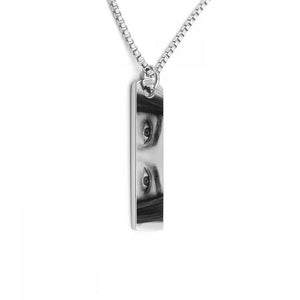 Personalized Photo Engraved Necklace (Eye/Half Face)